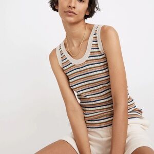 Madewell Striped Chapman Sweater Tank